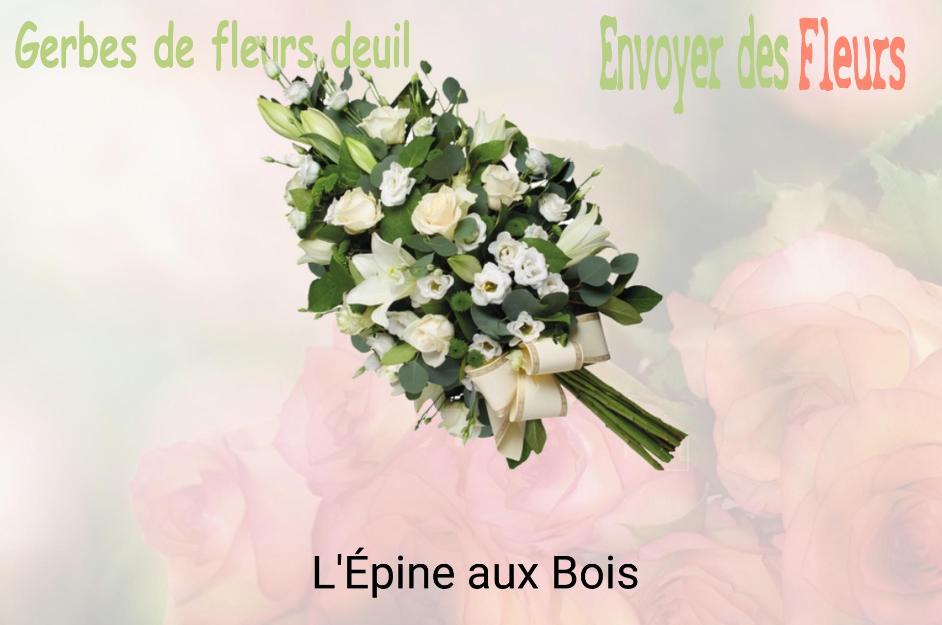 Gerbe de fleurs de deuil livrée à L'Épine-aux-Bois